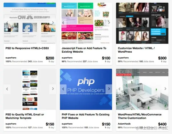 Web developers on Envato Studio