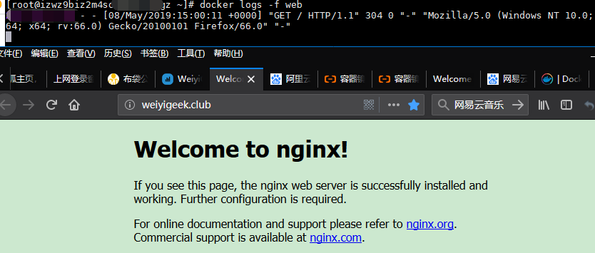 WeiyiGeek.访问容器映射出网站