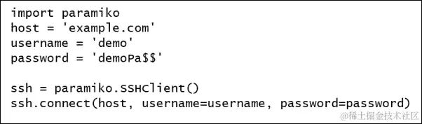 使用 paramiko 建立 SSH 连接