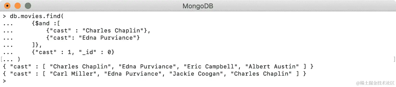 图 4.19：查找查理卓别林和埃德娜·普尔维亚斯主演的电影