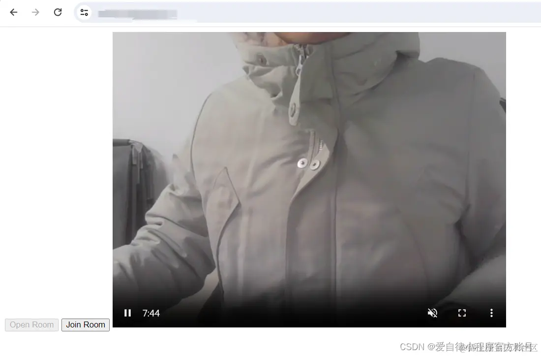 点击open room按钮的效果