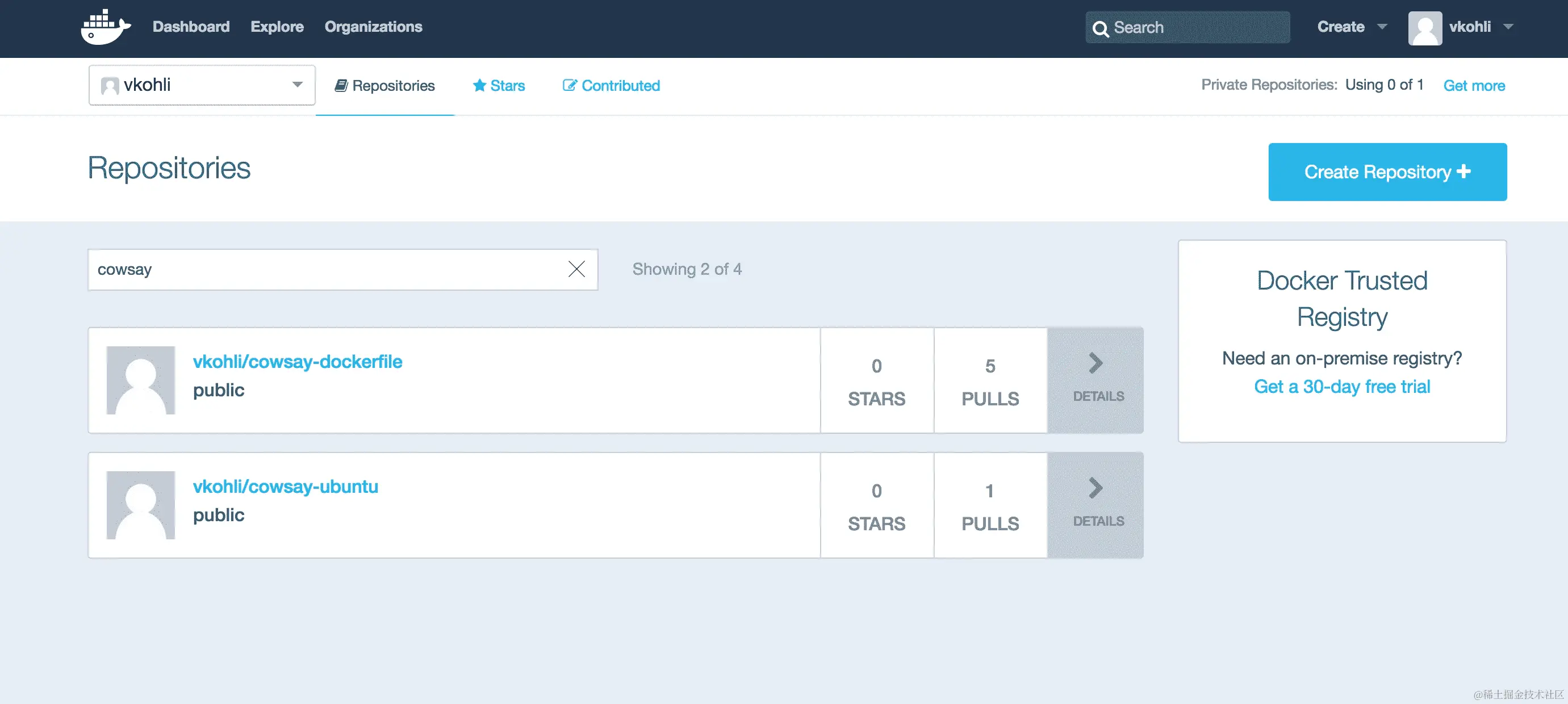 将图像推送到 Docker Hub