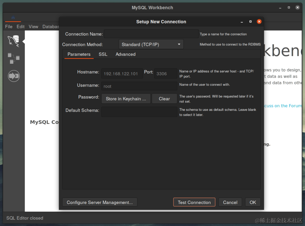 MySQL 工作台