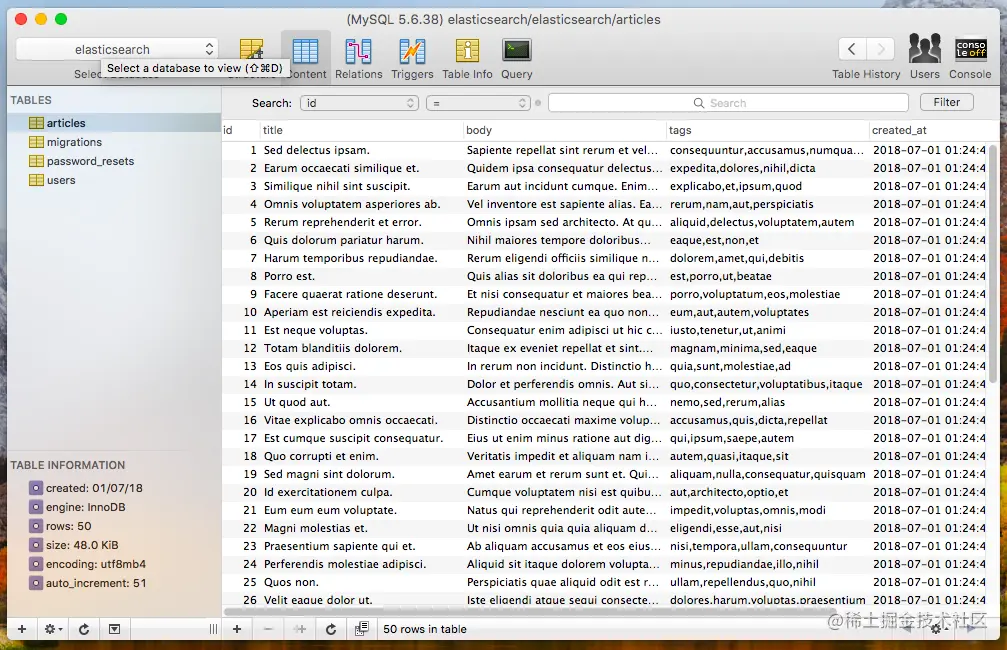 Elasticsearch in Laravel