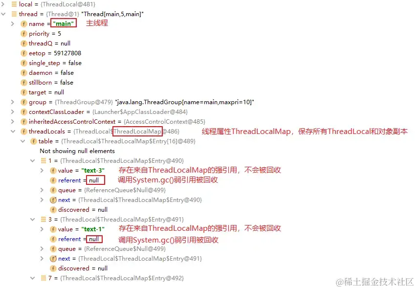 GC后弱引用被回收