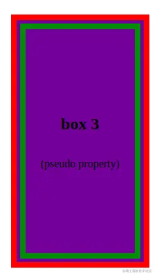 Double-Border Example CSS Pseudo-Element Keyword