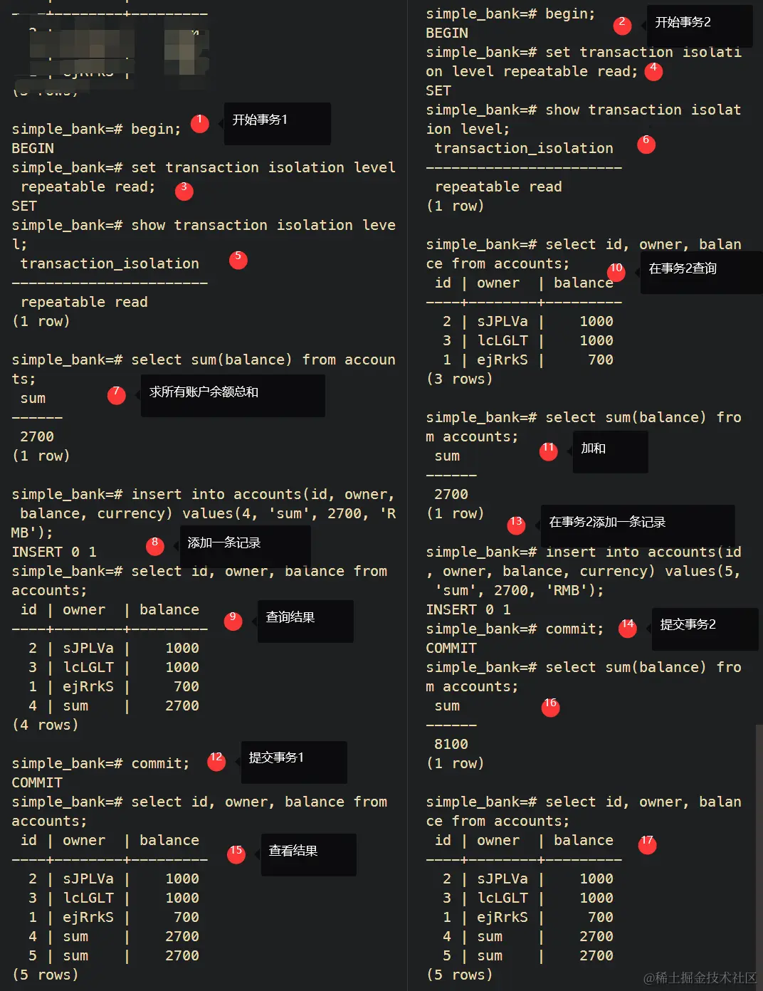 repeatable read in Postgres 2