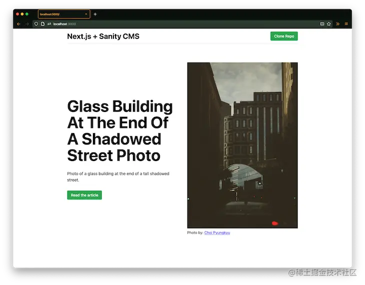 Next.js And Sanity CMS Final Project Page