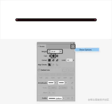 stroke panel dotted stroke Illustrator tutorial