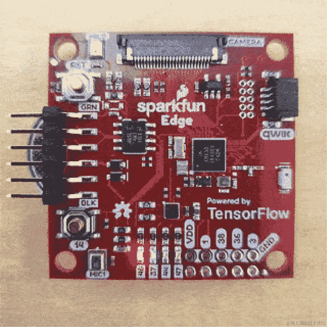 来自 SparkFun Edge LED 动画的静态图像