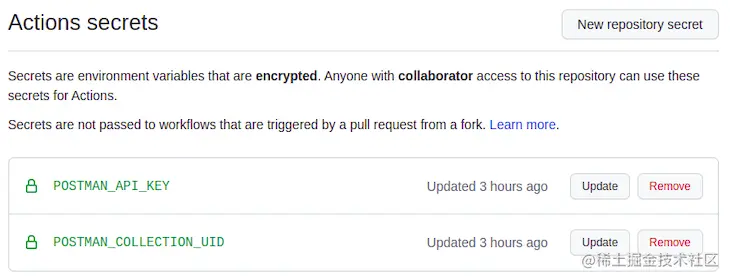 Github Repository Postman API Keyy