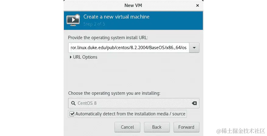 图 7.6 - URL 和客户操作系统选择