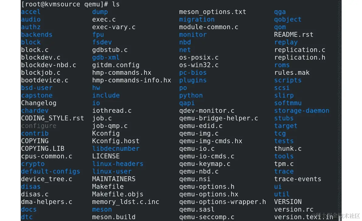 图 2.15 – QEMU 源代码