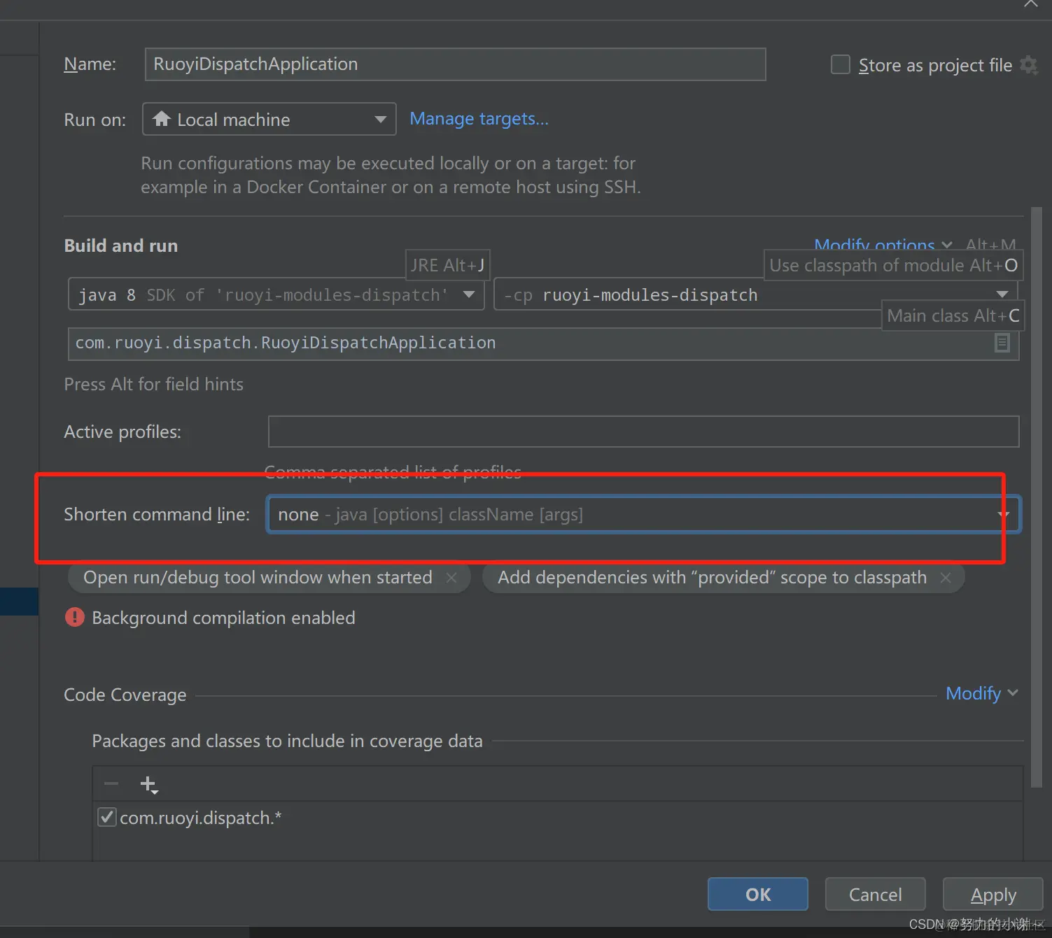 Intellij Error Running Application Command Line Is Too Long