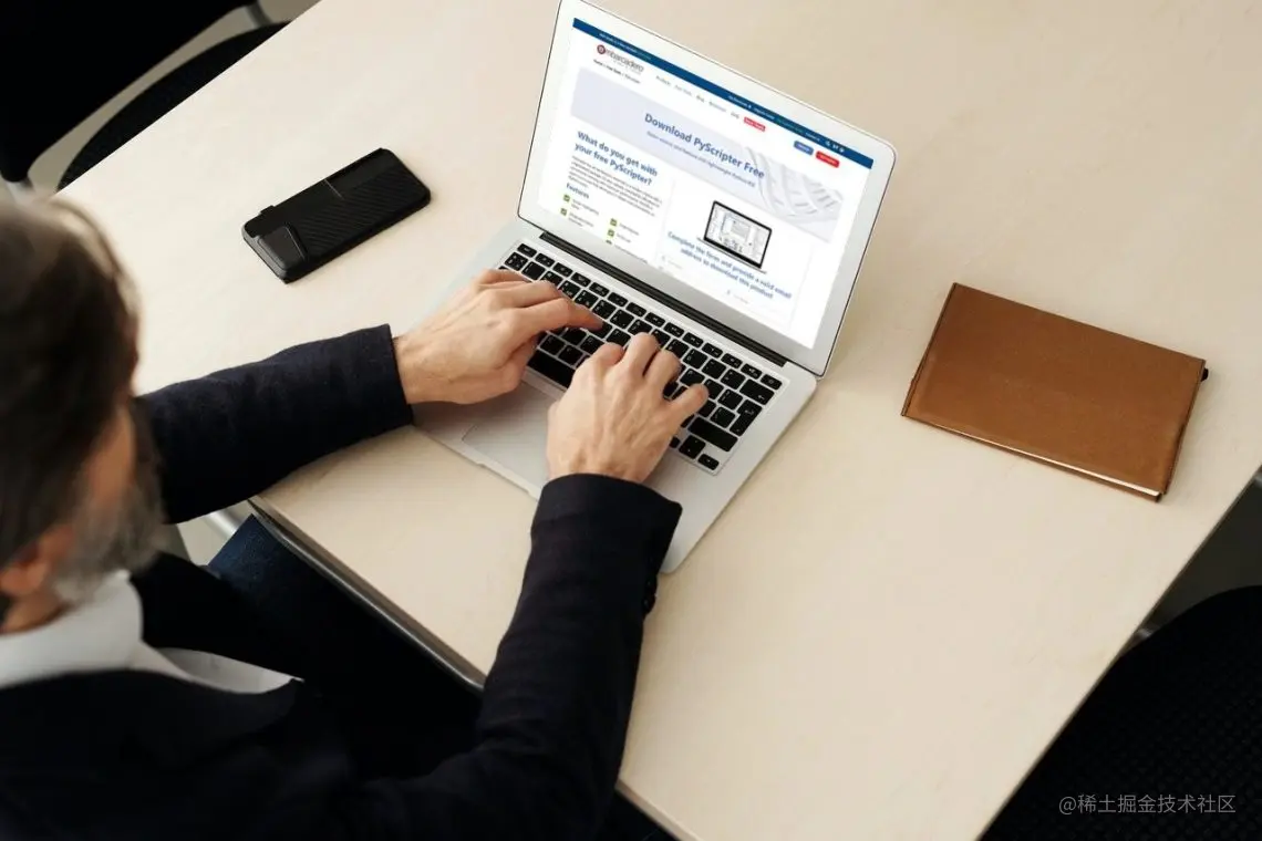 Python best data visualization library for everyone - a n image showing a man on the free download for PyScripter