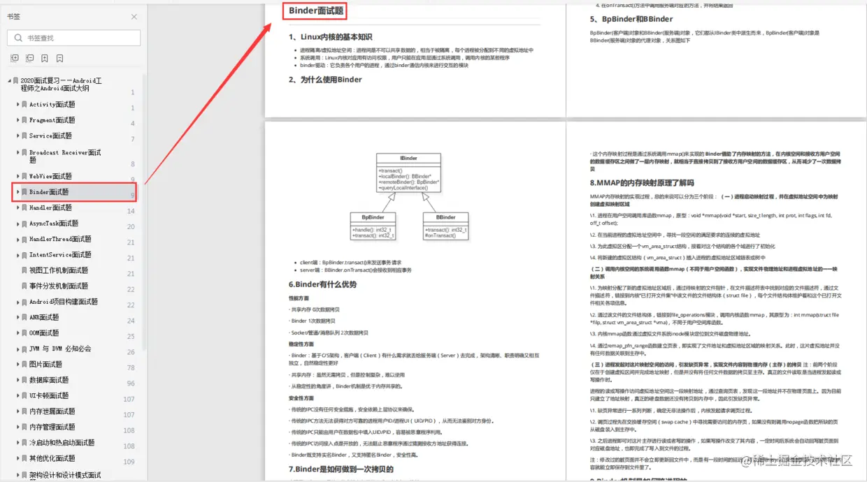 binder部分复习内容
