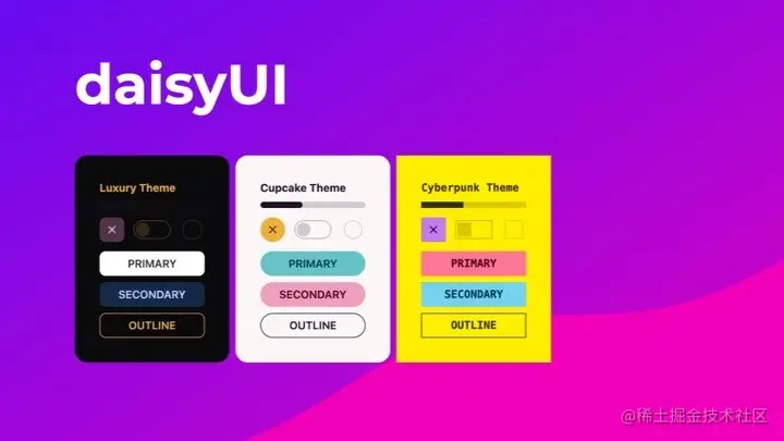 daisyUI - 主题漂亮、代码纯净！免费开源的 Tailwind CSS 组件库，不需要堆砌 class 名