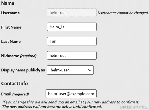 图 3.22 – WordPress 个人资料页面