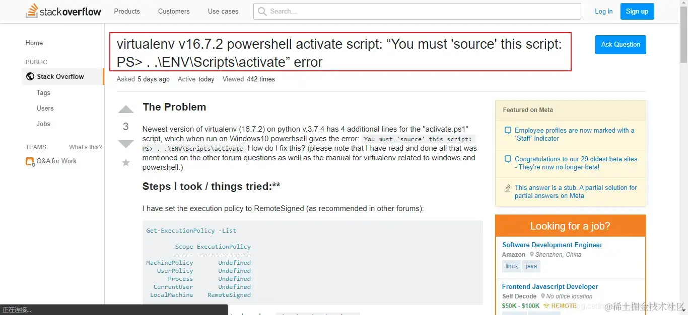 [外链图片转存失败(img-B9IHNMLW-1565160938542)(在windows 10 系统下安装python的虚拟环境.assets/1565159856713.png)]