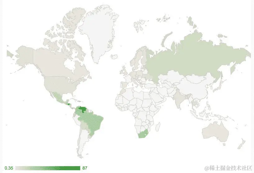 使用 Google Visualization API 创建地理图表