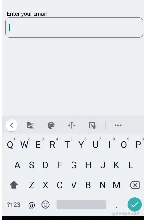 Email Address Pad for TextInput