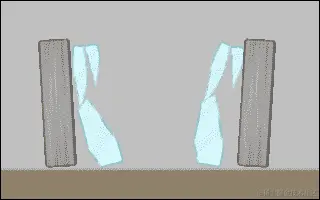 将柱子打碎成碎片