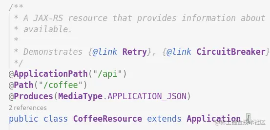 ApplicationPath annotation on a type declaration