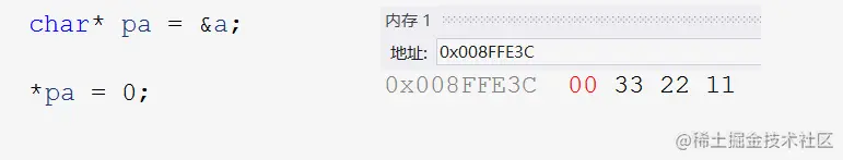 改变指针类型作用2