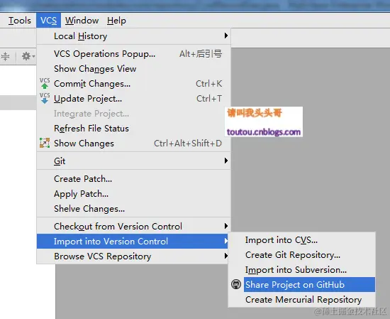 IntelliJ IDEA上操作GitHub