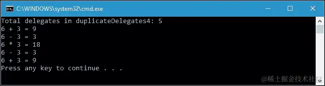 使用 Delegate.Combine()和 Delegate.Remove()方法