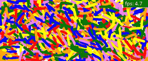 强调画布并显示 FPS