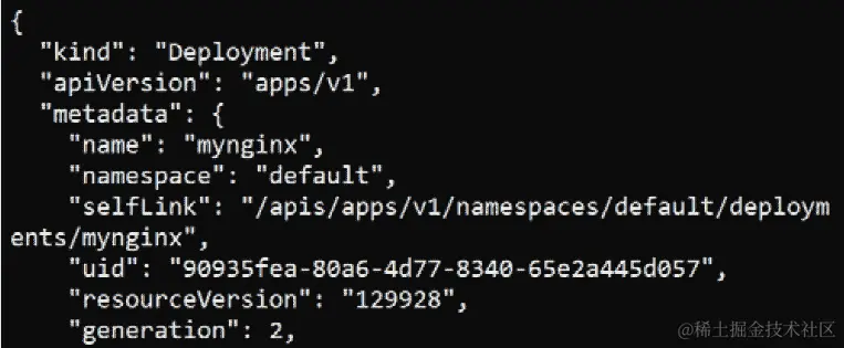 图 4.42：使用 curl 获取有关我们的 NGINX 部署的信息