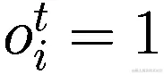 {o}_{i}^{t}=1