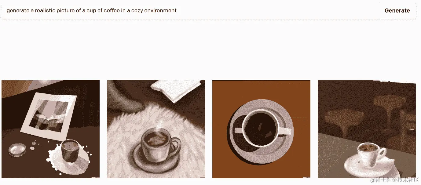 图 2.3 – DALL-E 生成的图像，以自然语言提示为输入