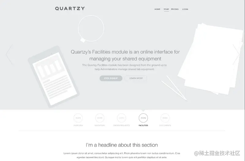 Haraldur Thorleifsson的灰度线框看上去要比少数设计师最终的网页设计作品还好