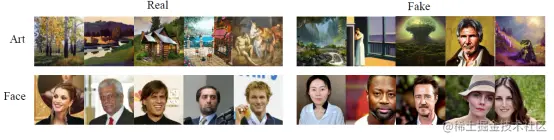 图3 测试所用的艺术类和人脸类图片展示