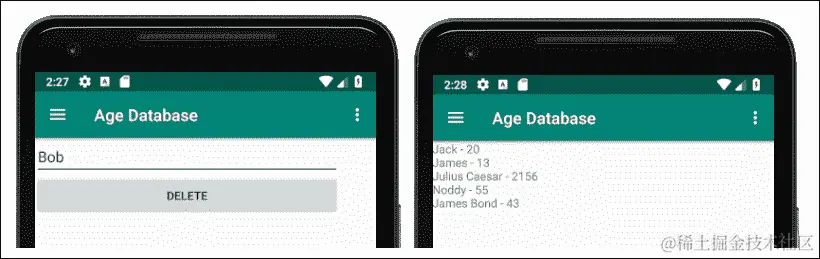 运行年龄数据库应用程序