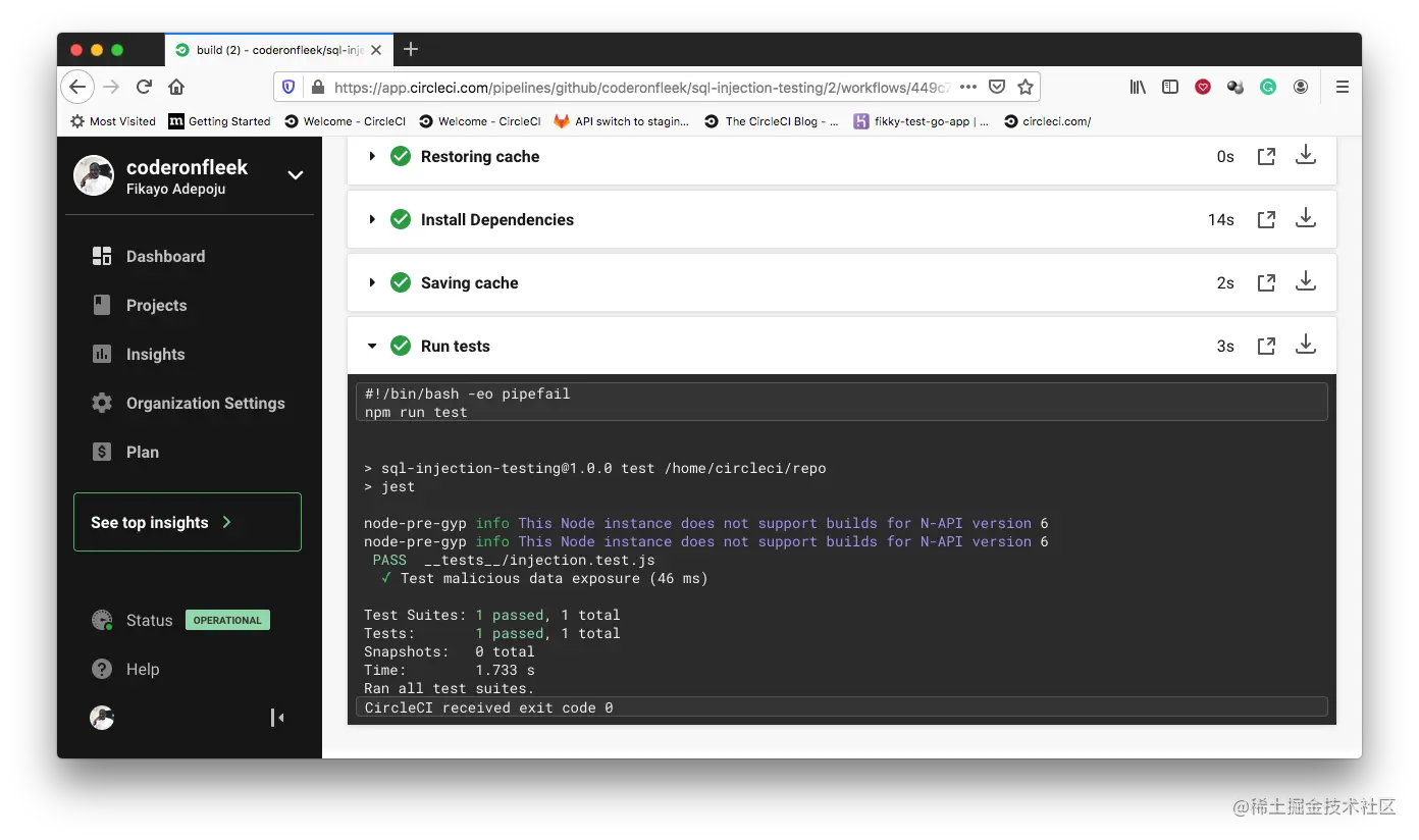 Build Details - CircleCI