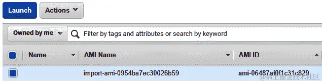 图 13.29 - 我们的 AMI 已成功上传，并且可以在 EC2 控制台中看到