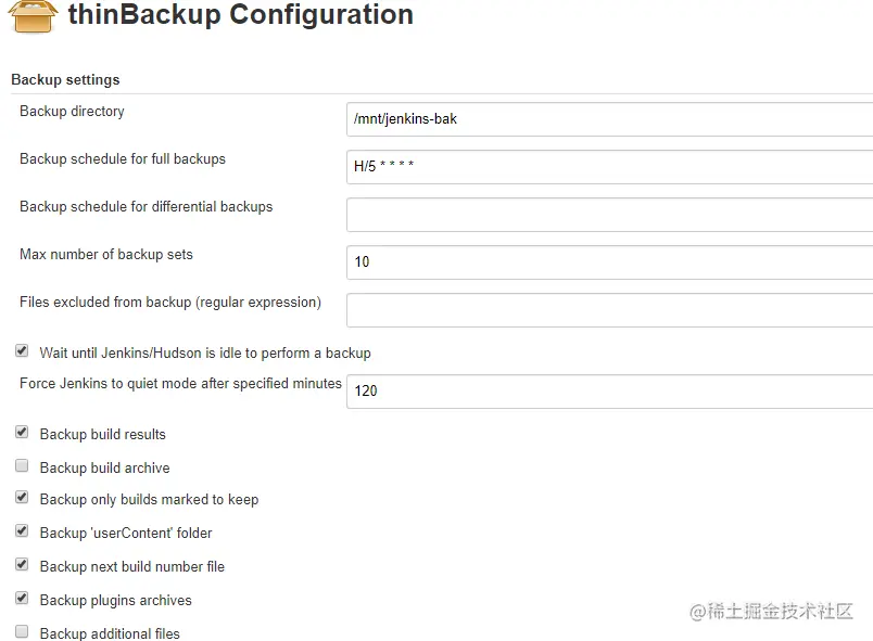 thinBackup