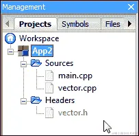 具有多个文件的项目