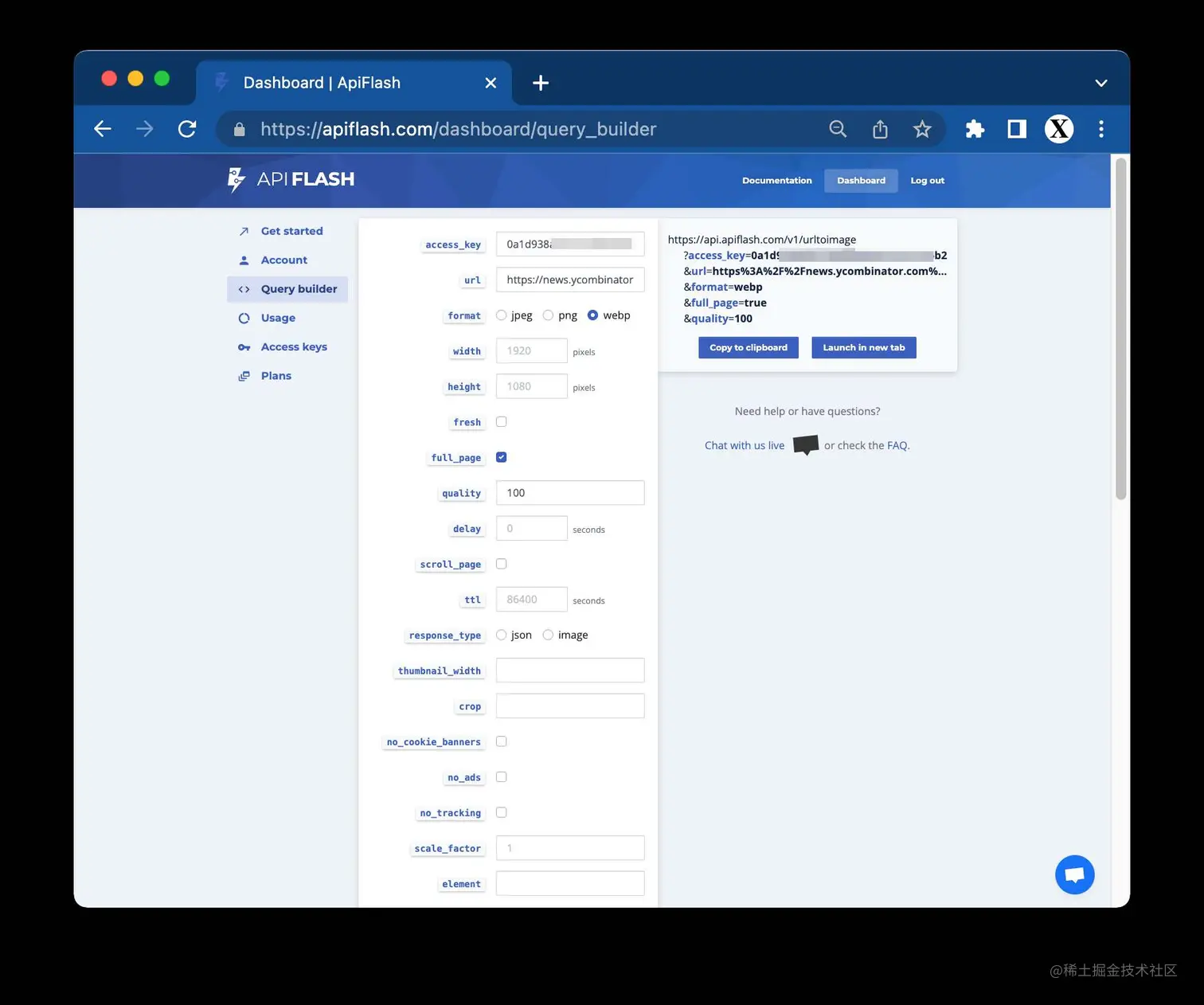 ApiFlash ｜ Website screenshot API