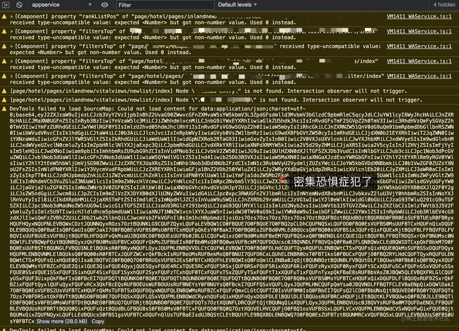  devtools failed to parse sourcemap 