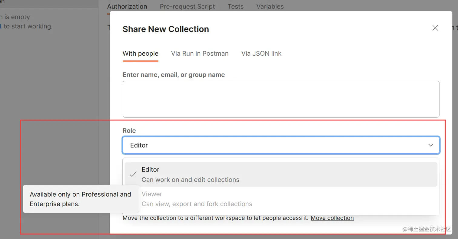 Postman的在线分享功能
