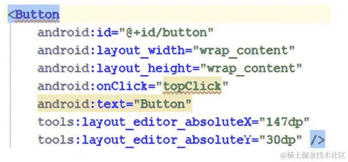 图 2.15 - 按钮代码