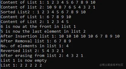 C++ List Tutorial With Example