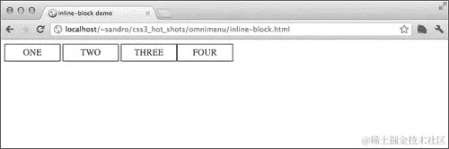 使用 inline-block 显示