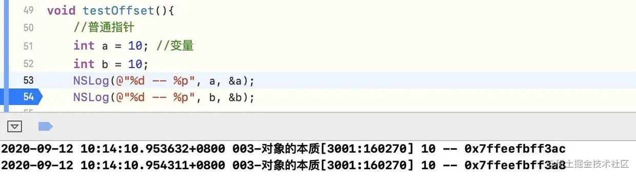 普通指针打印结果
