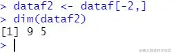 how to drop row in R 