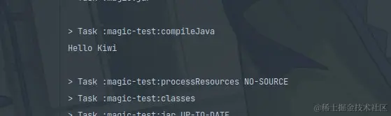 Gradle Assemble Output